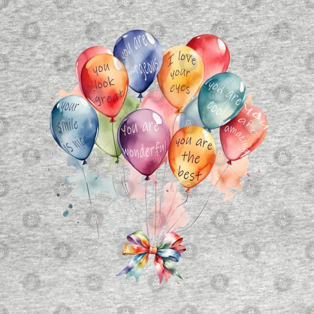 Balloons with compliments by Ljuko